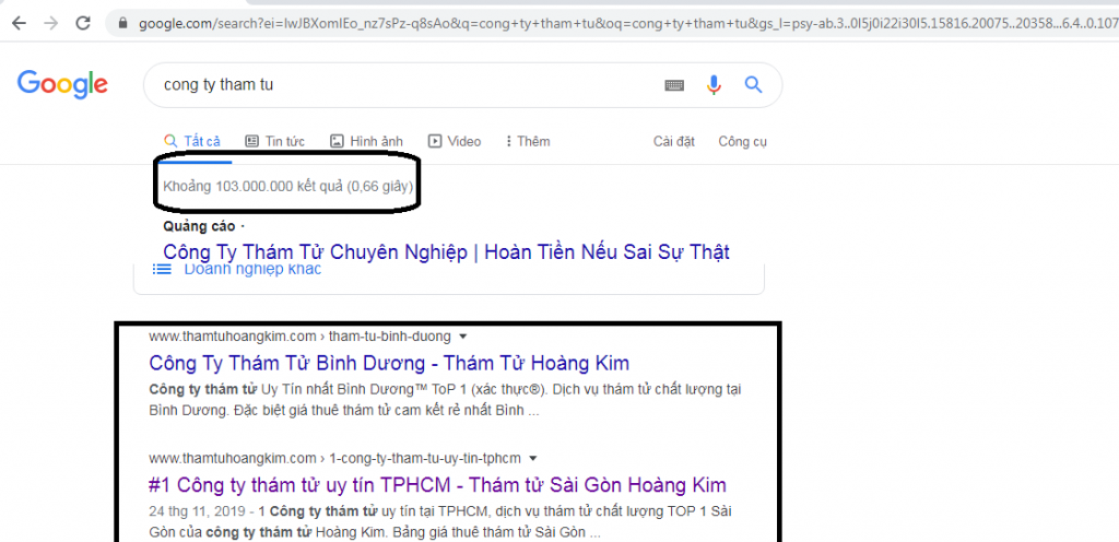 ToP 1 Cong ty tham tu