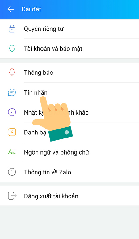 1 phút để khôi phục tin nhắn đã xóa trên Zalo