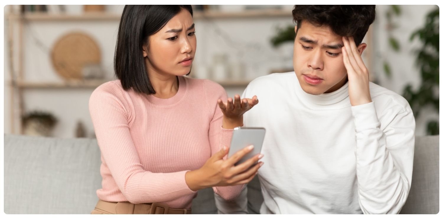 dấu hiệu chồng bóc bánh trả tiền