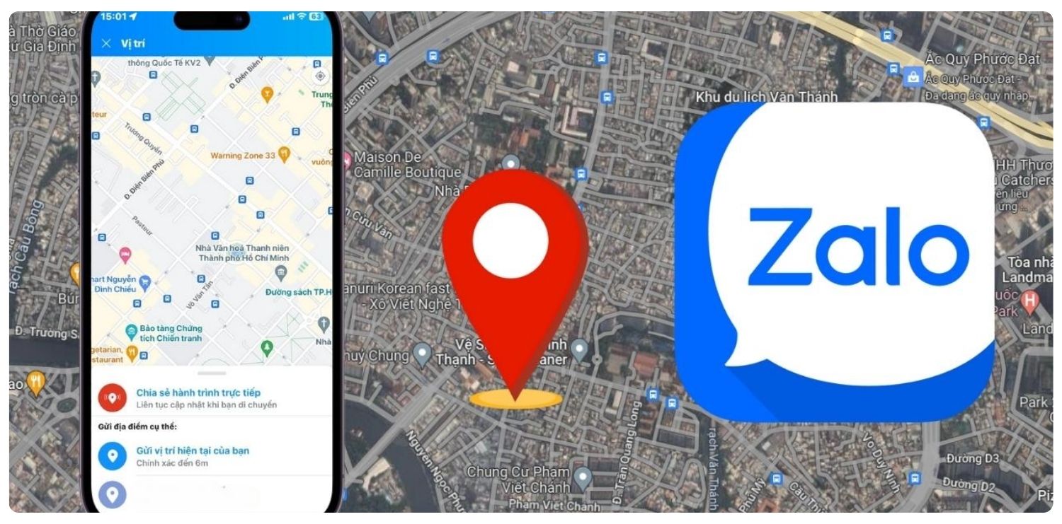định vị điện thoại qua Zalo
