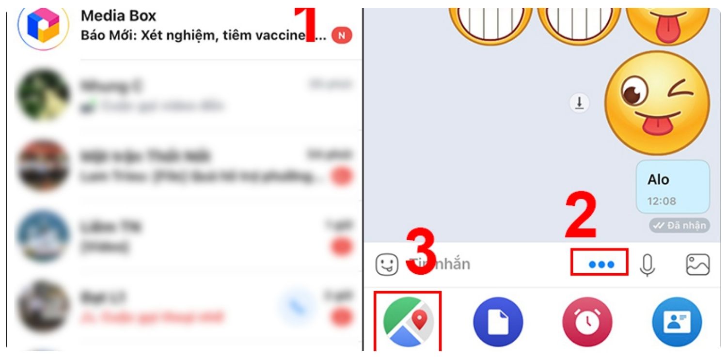 định vị điện thoại qua Zalo