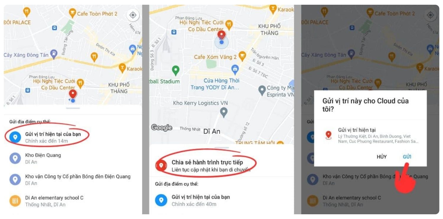 định vị điện thoại qua Zalo